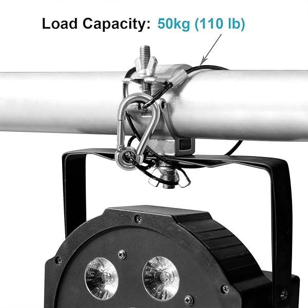 10 PCS 3FT Safety Cable Black Coated Braided Stainless Steel Security Rope for DJ Stage Par Lighting Max Load 110 lb - Image 4