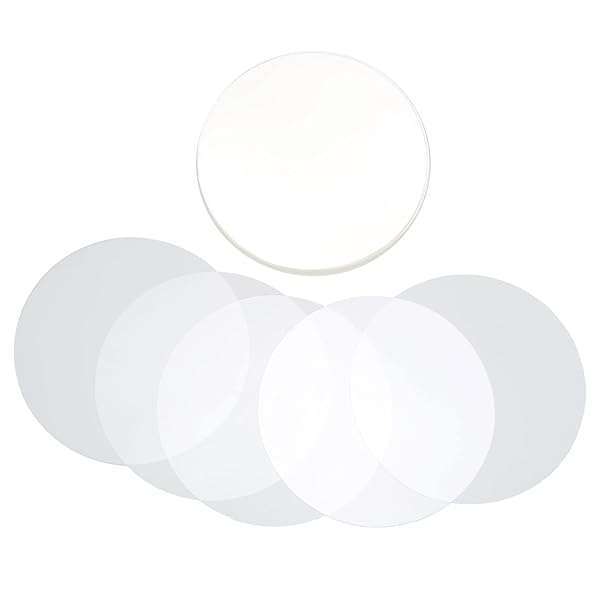 Hztyyier 100Pcs Clear Badge Film for 58MM Round Button Makers - Transparent Protective Film