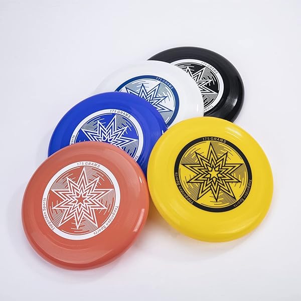 10.75 Inch Ultimate Flying Discs - 175g Sport Discs in 5 Vibrant Colors for Fun & Games - Image 6