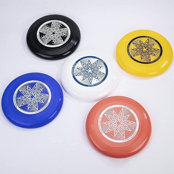 10.75 Inch Ultimate Flying Discs - 175g Sport Discs in 5 Vibrant Colors for Fun & Games - Image 7