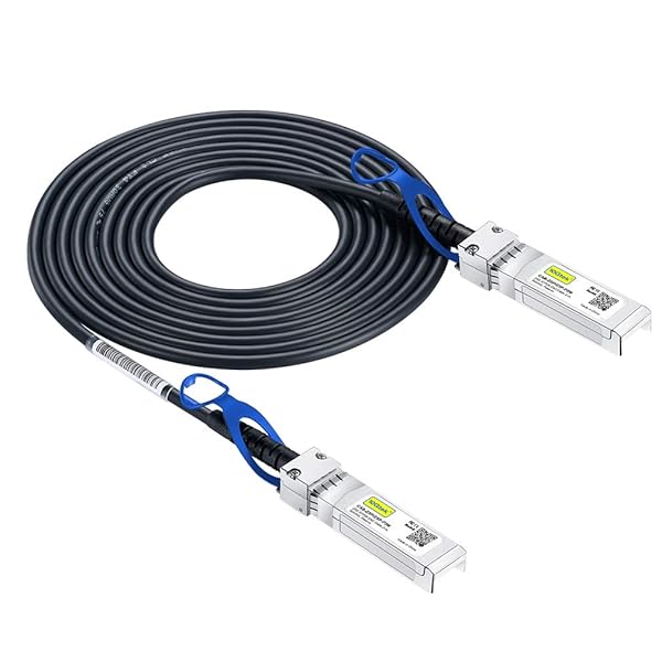 10Gtek 25G SFP28 SFP+ DAC Cable 25GBASE-CR Passive Direct Attach Copper Twinax Cable 5 Meter for Cisco Ubiquiti Supermicro and More