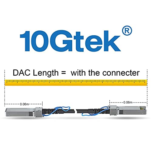 10Gtek Blue 10G SFP+ DAC Cable Twinax for Ubiquiti UniFi Devices 0.3 Meter 1ft High Speed Connection - Image 5