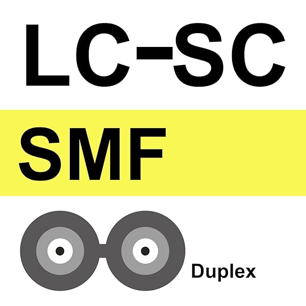 10Gtek Fiber Patch Cable LC to SC OS2 Singlemode Jumper 1 Meter Yellow 9/125 LSZH Fiber Optic Cord for High Speed Networking - Image 5