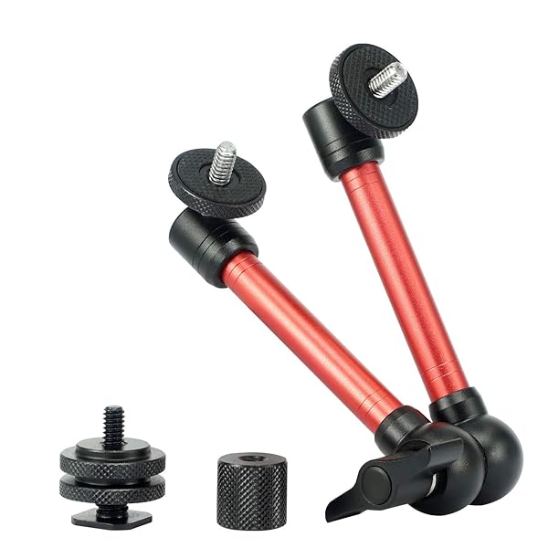 "11" Adjustable Camera Magic Arm Stand for LED Lights, Sports Cameras & Vlog Use - Robust Articulating Friction Design" - Image 3