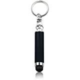 BoxWave Stylus Pen for iPhone 5 - Mini Capacitive Stylus with Keyring Loop - Jet Black