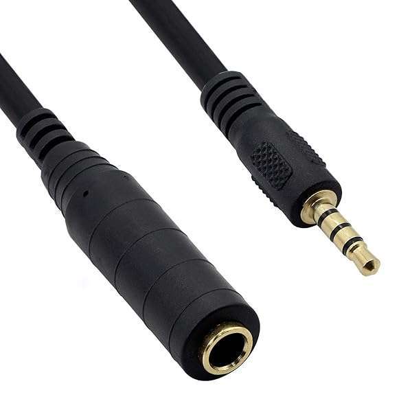 "1/4" to 1/8" Audio Adapter: 6.35mm Stereo Jack to 3.5mm TRRS for Guitars, Amplifiers & Home Theater"