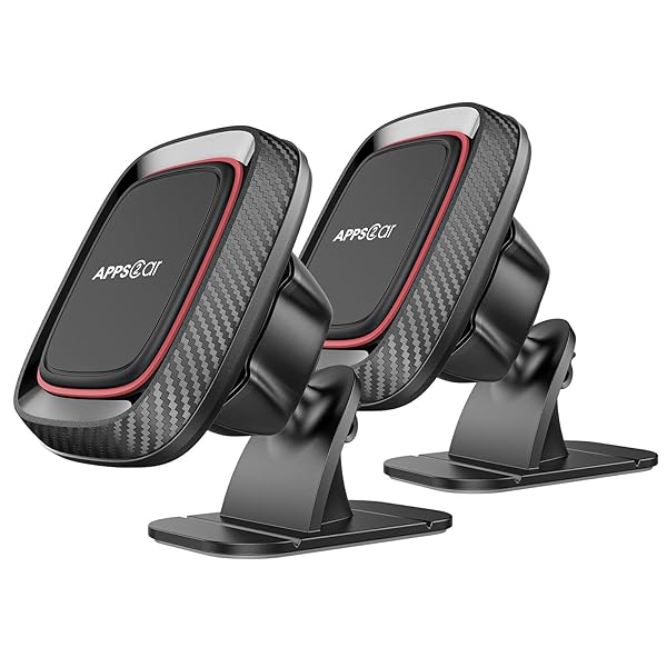 2 Pack Magnetic Phone Holder for Car - Super Strong Dashboard Mount for iPhone & Samsung | APPS2Car