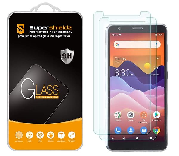 Supershieldz 2 Pack Tempered Glass Screen Protector for ZTE Avid 579 Anti Scratch Bubble Free