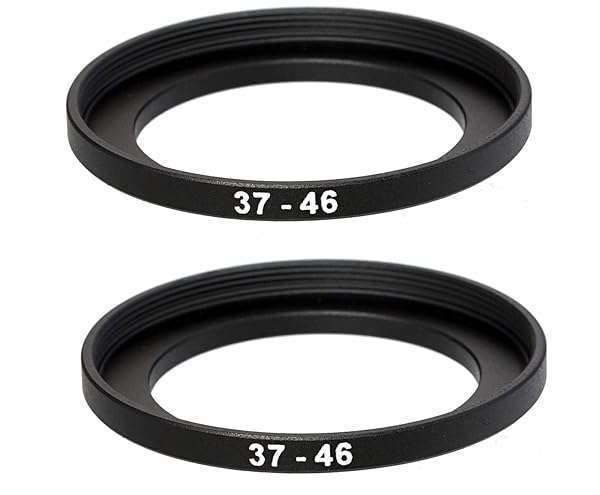 37-46MM Step-Up Ring Adapter (2 Pcs) for DSLR Lens - 37mm to 46mm Filter Ring for ND, UV, CPL & Infrared Filters - Image 3