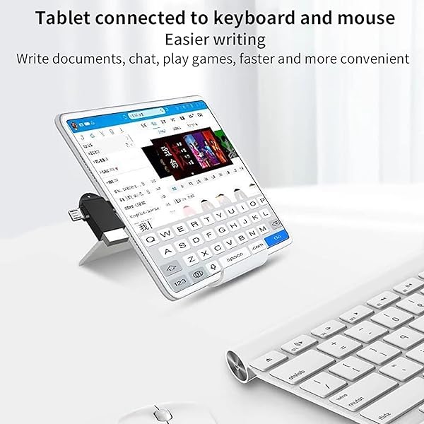 2-in-1 OTG Converter USB 3.0 to Micro USB & Type C Adapter for Laptops, Phones & Tablets - Black with Lanyard - Image 9