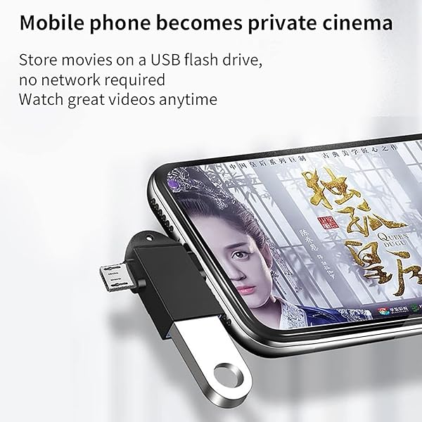 2-in-1 OTG Converter USB 3.0 to Micro USB & Type C Adapter for Laptops, Phones & Tablets - Includes Lanyard (Black) - Image 10