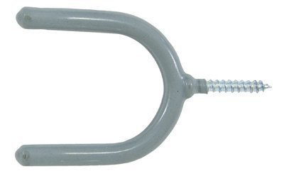 Crawford "20 Crawford SS13-25 Vinyl Coated Steel Screw-In Tool Storage Hooks - Durable 4" L x 2.3" W for Efficient Organization"