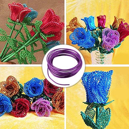 Hztyyier 200 Inch Anodized Aluminum Bonsai Training Wire 5m Roll 2mm Gauge Available in Purple Bronze Red Anti Rust and Durable - Image 3