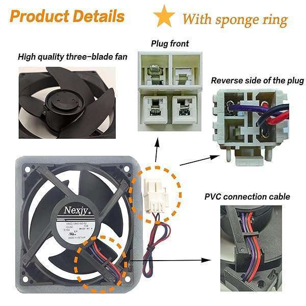 2024 OEM DA81-06013A Refrigerator Evaporator Fan Motor for Samsung Models RF28HMEDBSR/AA & More - Image 4