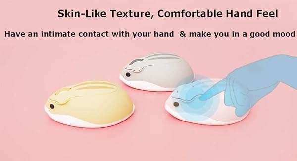 2.4GHz Cute Hamster Wireless Mouse - Quiet, Portable, 1200DPI USB Mice for PC & Mac - Perfect Gift for Kids & Adults (Yellow) - Image 10