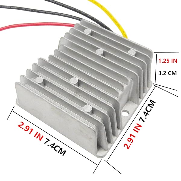 24V 36V 48V to 12V Converter DC-DC Step Down Voltage Reducer for GolfCART Input(20V-60V) Buck Regulator Transformer (20A 240W) - Image 6