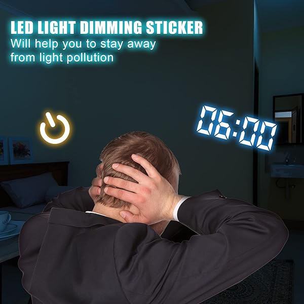 2pcs Light Blocking Stickers, Light Dimming LED Filters for Routers,Clocks and Electrical Appliances, LED Covers Blackout (White) - Image 5