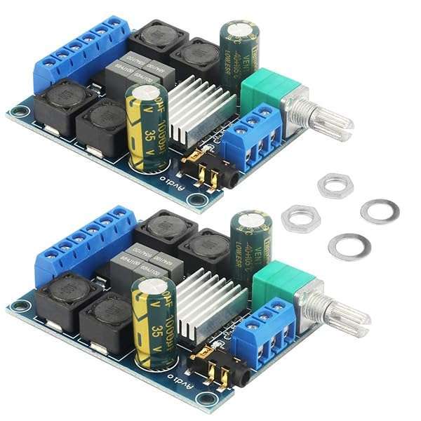 Doudou 2pcs TPA3116D2 Class D Stereo Amplifier Board - 2x50W, DC 5V-24V Digital Audio Solution
