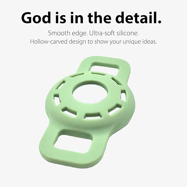 3-Pack Silicone AirTag Cat Collar Holders - Anti-Lost Cases for Dogs & Cats in Pink, Green & Purple - Image 8