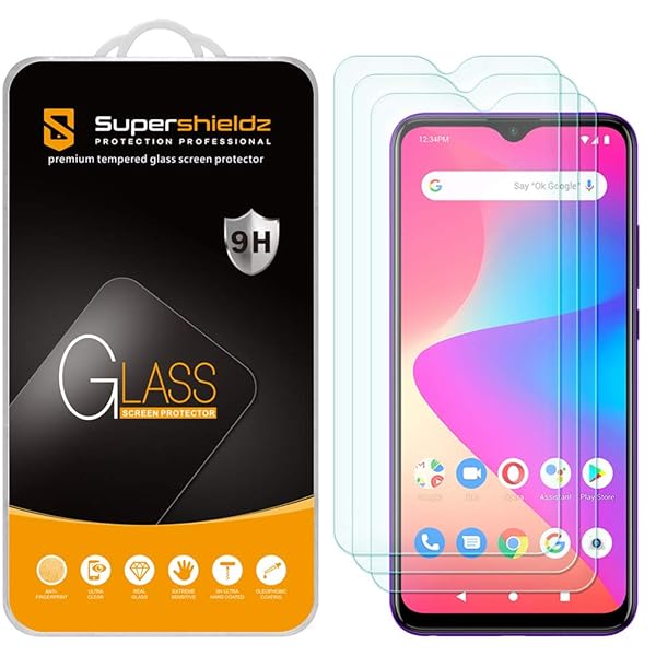 Supershieldz 3 Pack Tempered Glass Screen Protector for BLU G90 Pro Anti Scratch Bubble Free