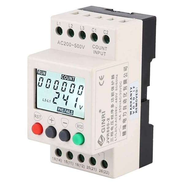 JVR800-2 3 Phase Voltage Monitoring Relay: Reliable Under/Over Voltage Protection - Image 2