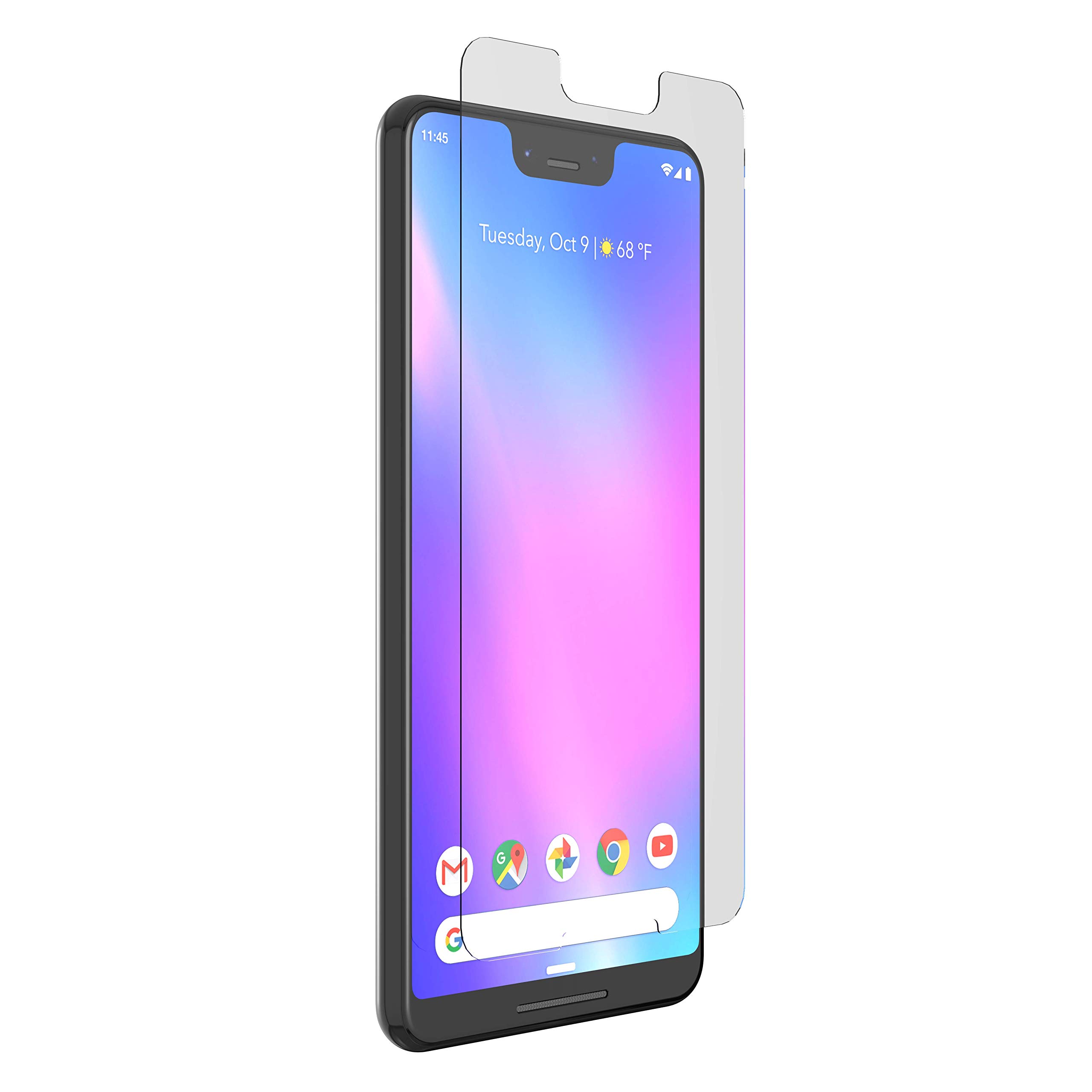ZAGG ZAGG InvisibleShield Glass+ VisionGuard: Eye Protection & Case-Friendly Screen Guard for Google Pixel 3XL