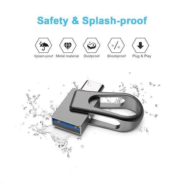 32GB USB C Flash Drive - 2-in-1 OTG USB 3.0 Thumb Drive for Android, MacBook & More - Image 6