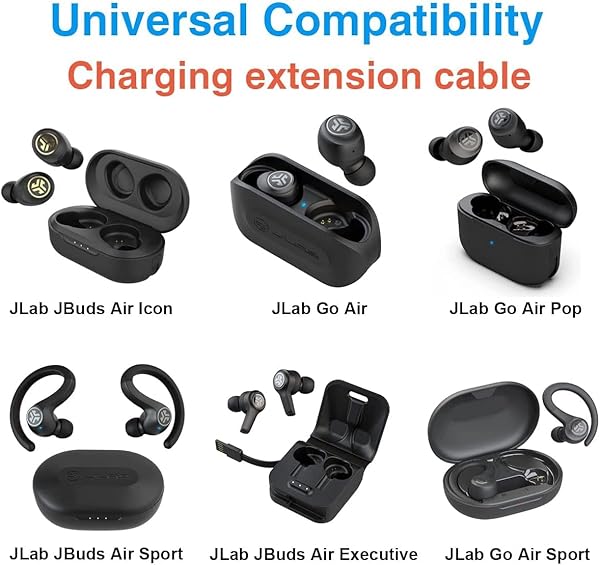 3.3 FT USB Male to Female Extension Cable for JLab Wireless Earbuds & Chargers - Compatible with Go Ai, Epic Air, JBuds Air & More - Image 6