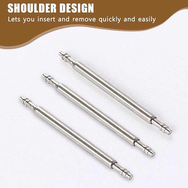 33 Pcs Watch Pins Replacement Kit with Heavy Duty Stainless Steel Spring Bar Tool for Watch Band Repair and Removal 8 Sizes - Image 4