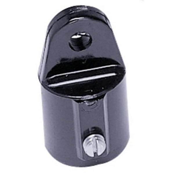 3/4 Inch Round Black Nylon Bimini Top External Eye End Pair for Marine Use