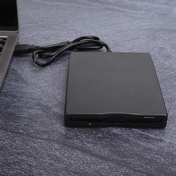 Portable 3.5 Floppy Disk Reader - USB External Drive for Easy Data Transfer & Backup