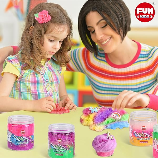 Cloud Unicorn Slime 35.16 FL OZ for Girls 6-8 FunKidz Rainbow Premade Slime Toy Pack Birthday Party Gifts for Kids - Image 6
