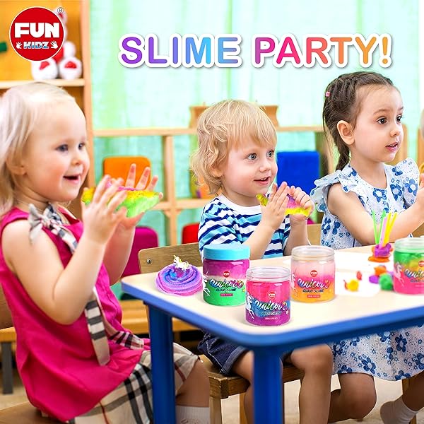 Cloud Unicorn Slime 35.16 FL OZ for Girls 6-8 FunKidz Rainbow Premade Slime Toy Pack Birthday Party Gifts for Kids - Image 11
