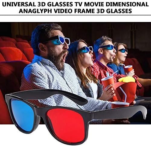 3D Red and Blue Glasses for TV Movies and Games Dimensional Anaglyph Video Frame Colorful Viewing Experience - Image 4