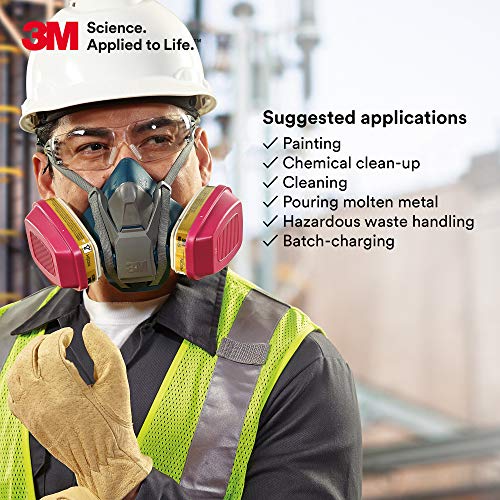 3M P100 Respirator Cartridge 60926 - NIOSH Approved Filter for Organic Vapors, Acid Gases & Particulates - Image 8