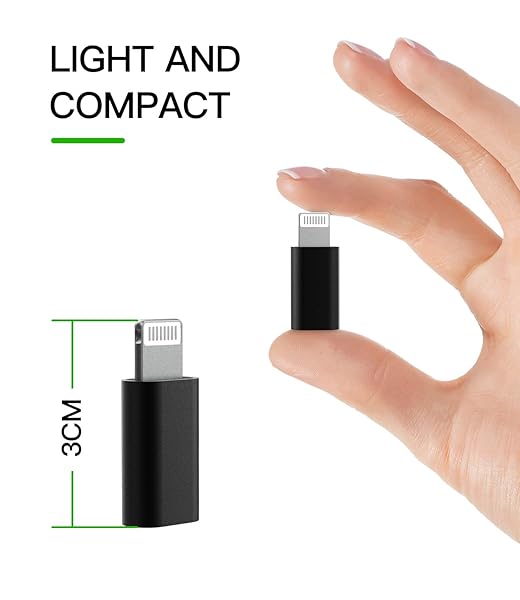 3-Pack USB-C to Lightning Adapter for iPhone 12/11/SE2/XS/XR - Fast Charging Converter for iPad Air & More - Image 9