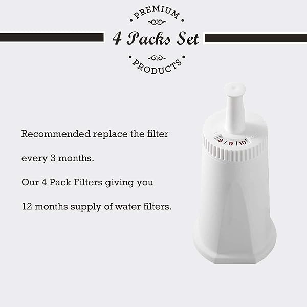 4 Pack Replacement Water Filter for Breville Sage Claro Swiss - Compatible with Oracle, Barista, Bambino Espresso Machines - Image 3