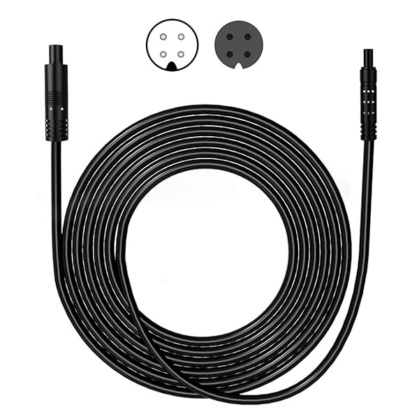 4-Pin 16.5ft Dash Cam Backup Camera Extension Cord - Enhance Your Car's Reverse Recording - Image 2