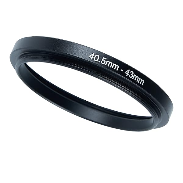40.5mm to 43mm Step-Up Ring Filter Adapter - Metal UV ND CPL Compatible for All Brands