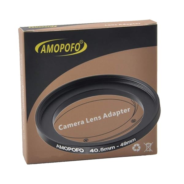 AMOPOFO 40.5mm to 49mm Camera Filter Adapter for UV ND CPL Filters Metal Step-Up Ring - Image 4