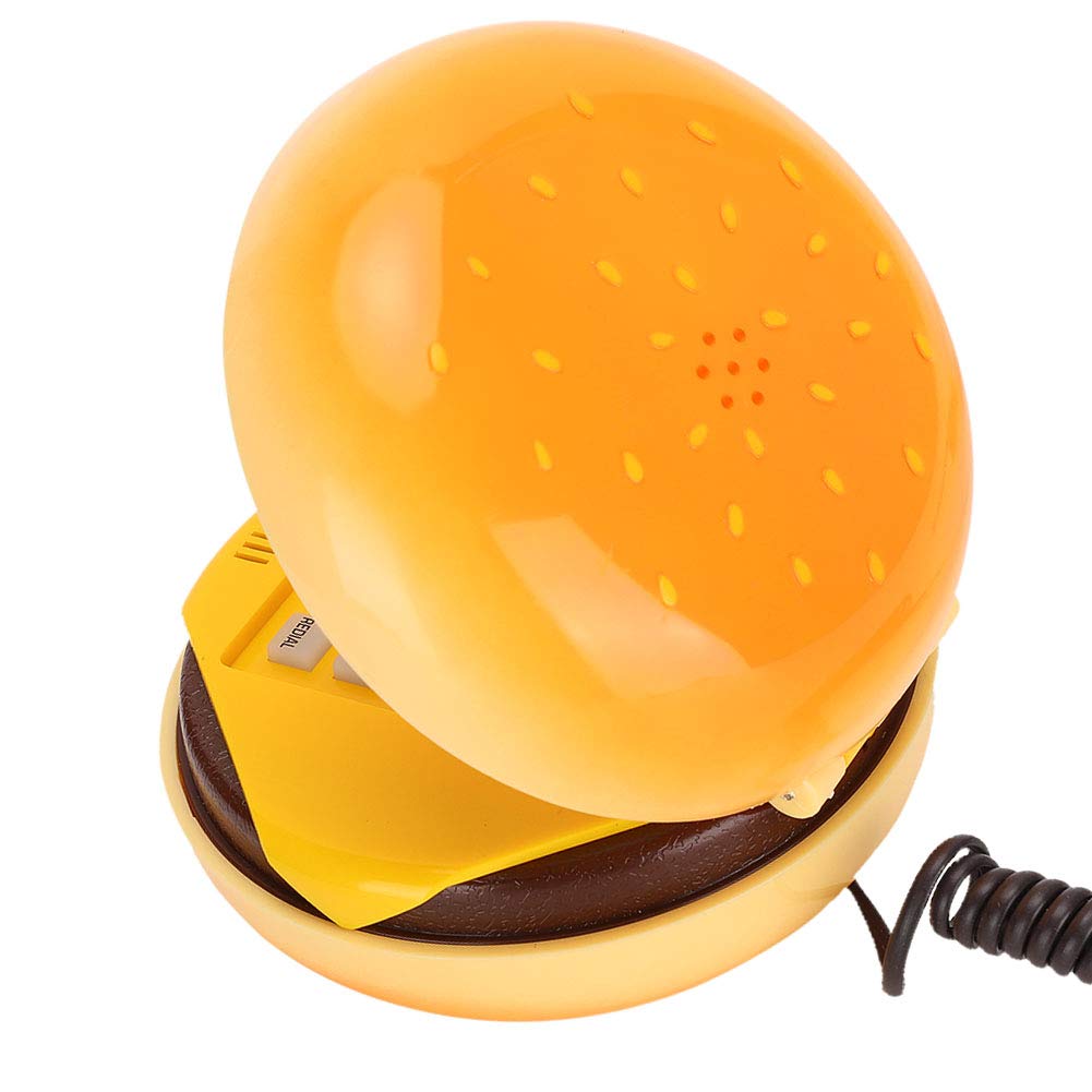 ASHATA ASHATA Hamburger Landline Phone: Cute Novelty Decor for Home & Office