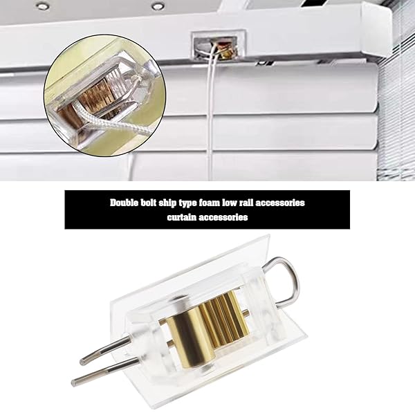 ECSiNG 4PCS Blinds Cord Lock Blinds Helper Mechanism Spare Parts Window Blinds Components Home Furniture Decor Accessories Transparent - Image 3