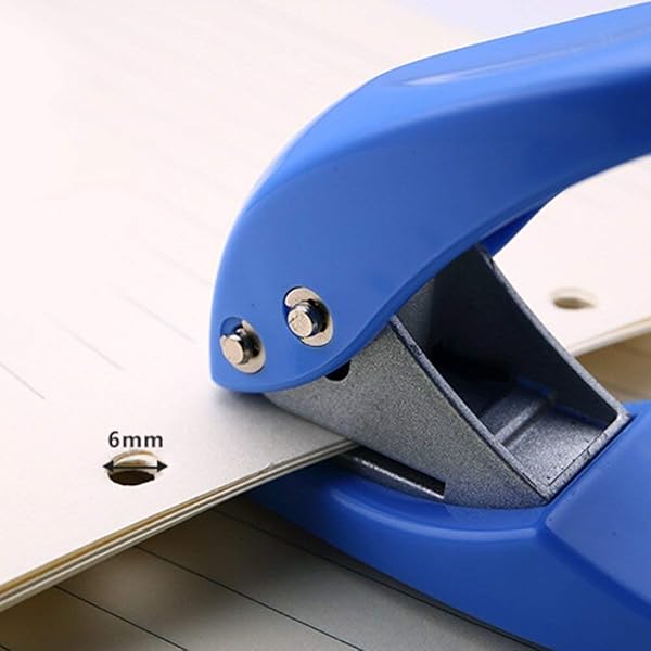 4PCS Mini 1-Hole Paper Punch - Portable Handheld Puncher for 10 Sheets, Assorted Colors - Image 4