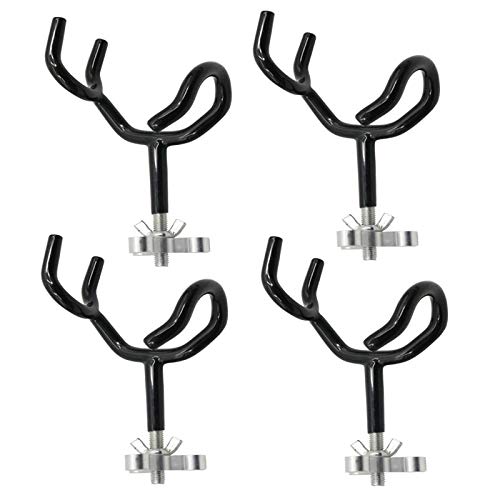 Sure Grip Steel 20 Degree Angle Rod Holder 4PCS with Mounting Base for Boat Ship Yacht Ideal for Fishing Enthusiasts