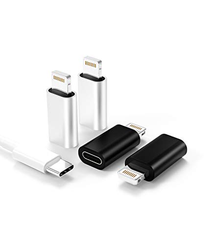 4-Pack USB C to Lightning Adapter for iPhone & iPad - Fast Charging & Data Transfer Compatible with iPhone 12, 11, XR, XS, SE, 7, 8 - Image 3