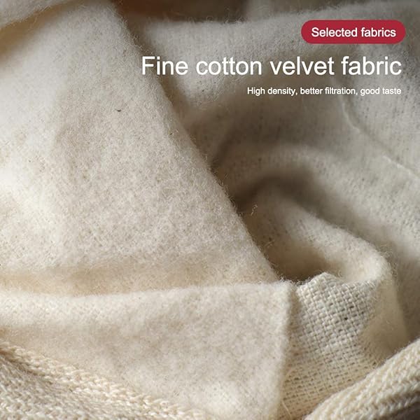 4Pcs Reusable Flannel Coffee Filters with Steel Handle - Perfect for Home & Office Brewing - Image 8