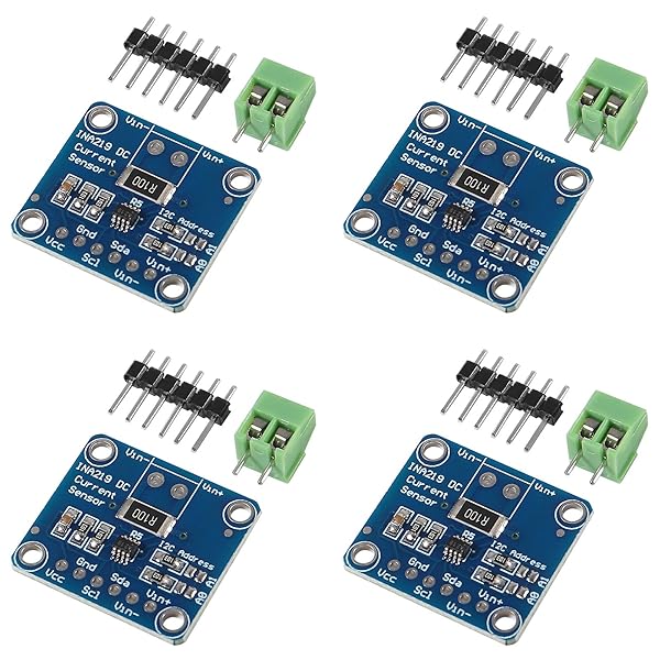 4Pcs INA219 I2C Bi-Directional DC Current Sensor Breakout Module - Power Supply Interface