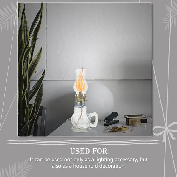 KALLORY 4pcs Vintage Glass Oil Lampshade Retro Windproof Cover for Kerosene Lamps Decorative Indoor Light Accessory - Image 9