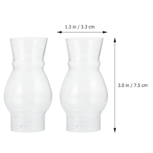 KALLORY 4pcs Vintage Glass Oil Lampshade Retro Windproof Cover for Kerosene Lamps Decorative Indoor Light Accessory - Image 10