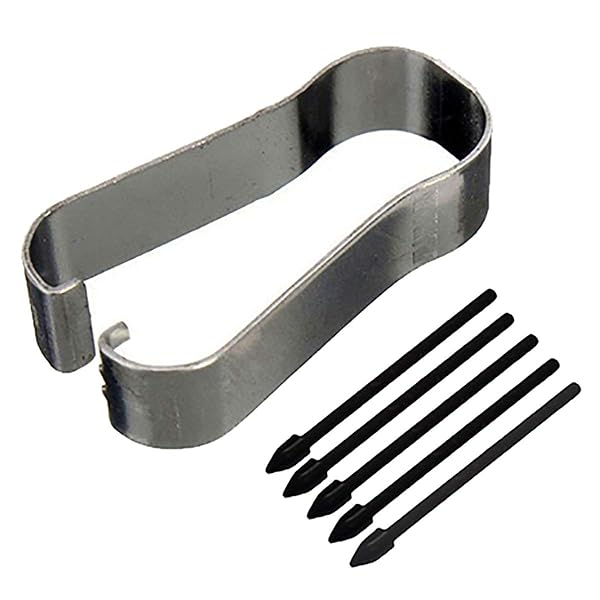 5-Piece Replacement Stylus Tips for Galaxy S21 Ultra, S22 Ultra, Tab S7 FE & More - Includes Tweezer (Black)